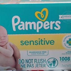 Pampers Sensitive Wipes 1008 Count