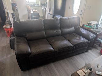 Leather sofa, very comfortable