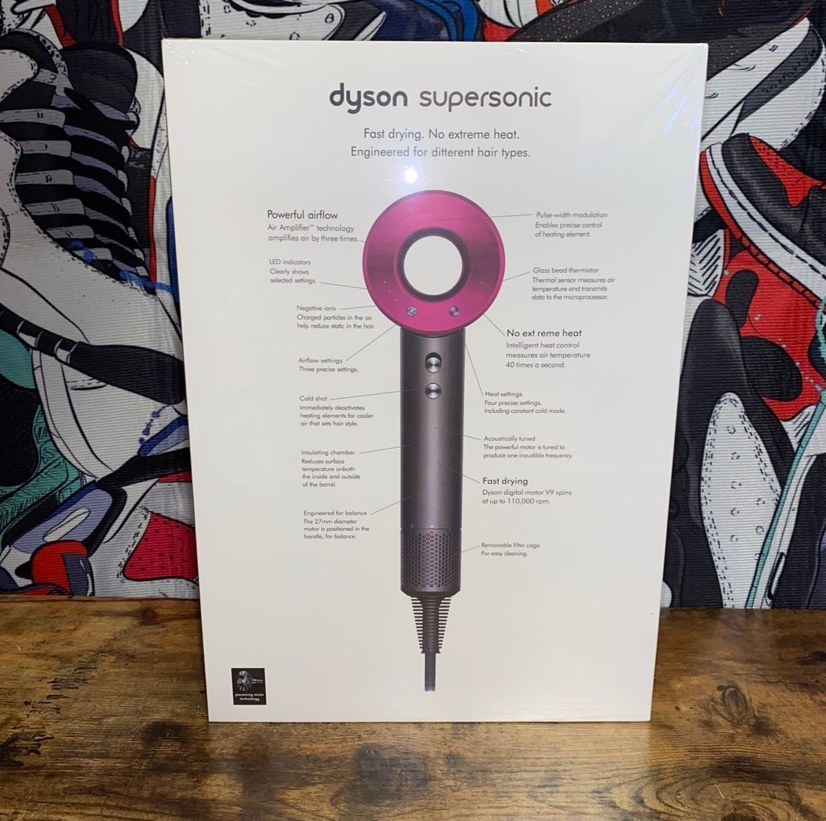Dyson SuperSonic HD03 Hair Dryer Pink Fuchsia Grey BRAND NEW IN