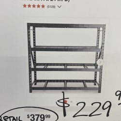 2 NEW GLADIATOR 4-Tier Welded Steel Garage Storage Shelving Unit (77 in. W x 72 in. H x 24 in. D) NEW in box  200$ each  Pick up Phoenix 43rd ave and 
