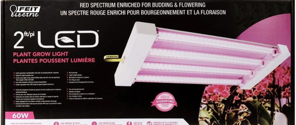 Feit Electric - Quad Light White Hydroponic 60 Watt LED 2 Foot Linkable Grow Light (