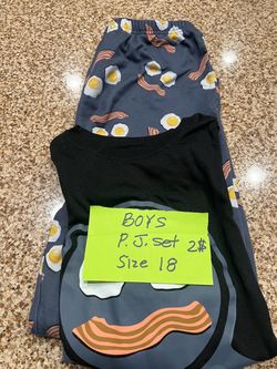 😀 boys PJ set long pants size 18😀