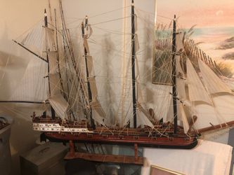 Hand made sailing ship