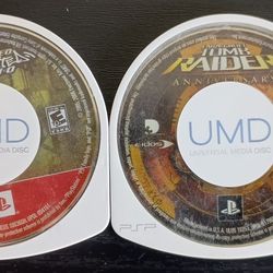 Sony PSP Tomb Raider and Need for Speed Games