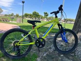 Nishiki Pueblo 20 neon blue kids bike - ready to ride