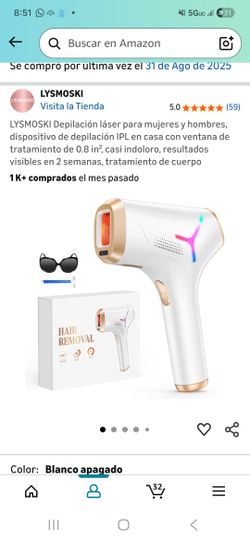 LYSMOSKI Laser hair removal for women and men, IPL hair removal device at home