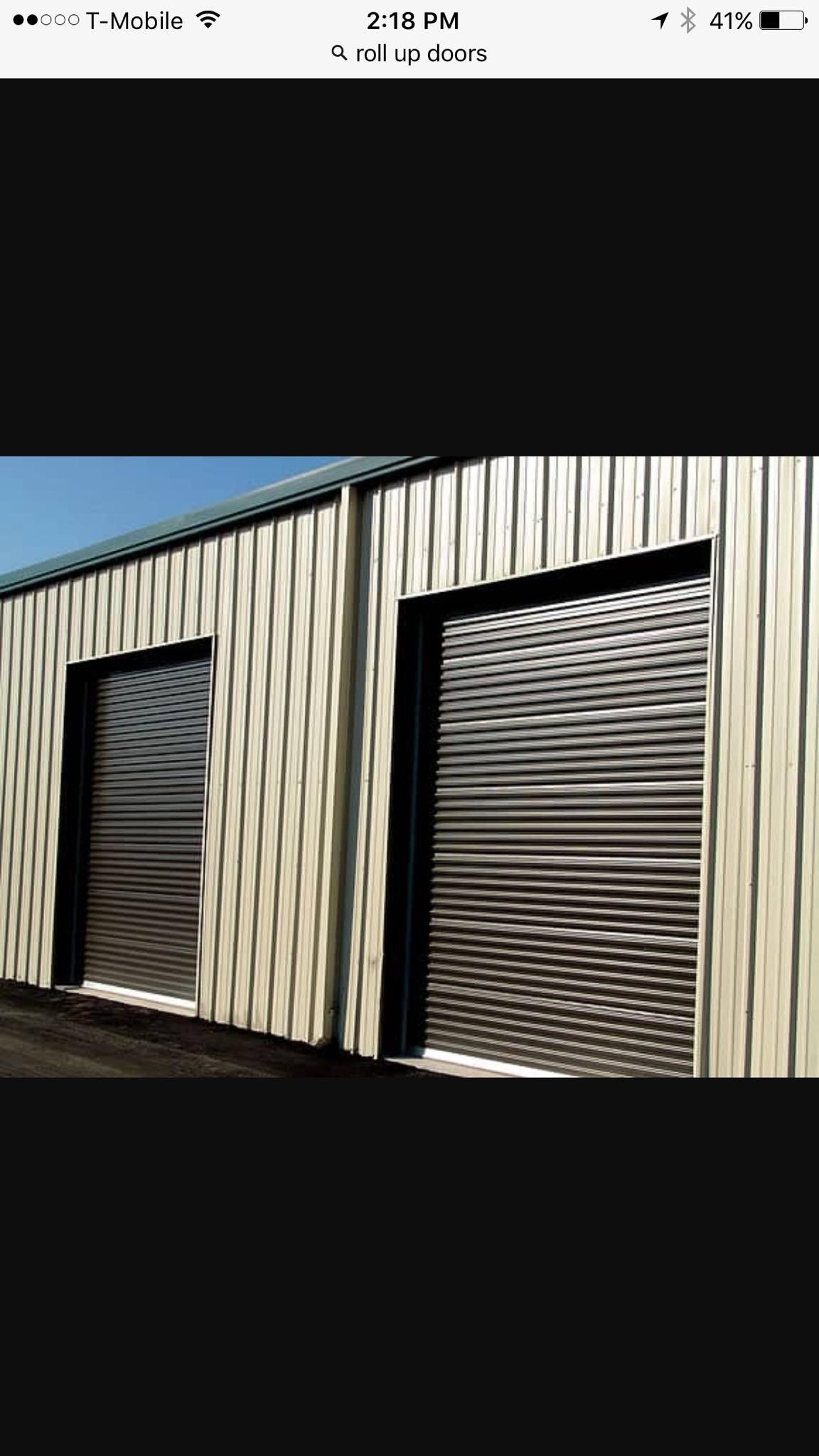 Roll up doors for storage, shed, barn, steel buildings etc.