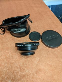 Vintage Olympus Film Camara Lens IS/L Lens A-28 H.Q. Converter $35