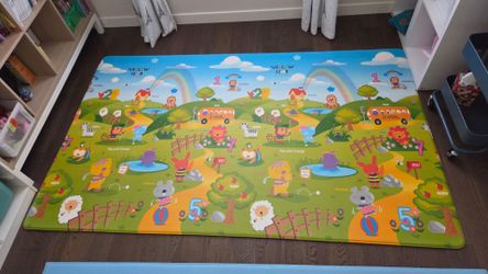 Kids Cushion Floor Mat (Cute Animals Design)