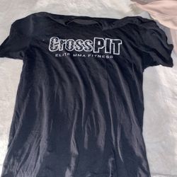 baggy, black, cross pit shirt, size large