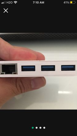 Tripp Lite 3-Port USB-C to USB-A Hub Portable w/Gigabit Ethernet Port RJ45 (U460-003-3AG)