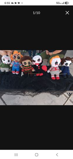 Crochet Hand Made Halloween Dolls