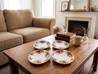 Royal Albert Old Country Roses Saucers – Set of 4