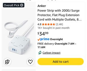 Anker power strip fast charger outlets
