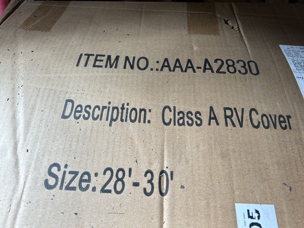 Brand New!In Box Class A RV Cover