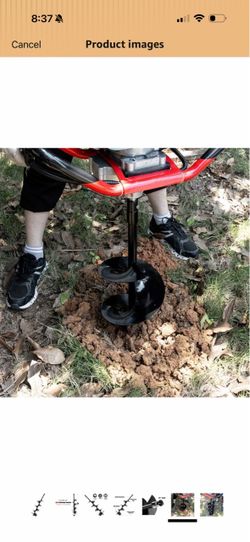 3/4" Shaft Auger Extension Set 8"/12"/20" for Post Hole Digger 3-Piece Set (8/12/20"), 3/4" Shaft, Durable Steel, Black Coated, for Wood/Soil Drilling