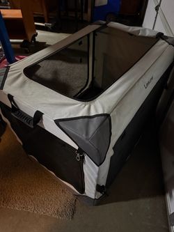 PORTABLE DOG M/PET CANVAS CRATE   OBO