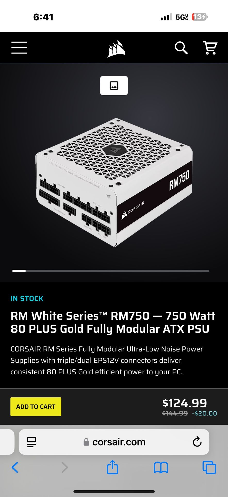 Corsair Rm750 Brand New