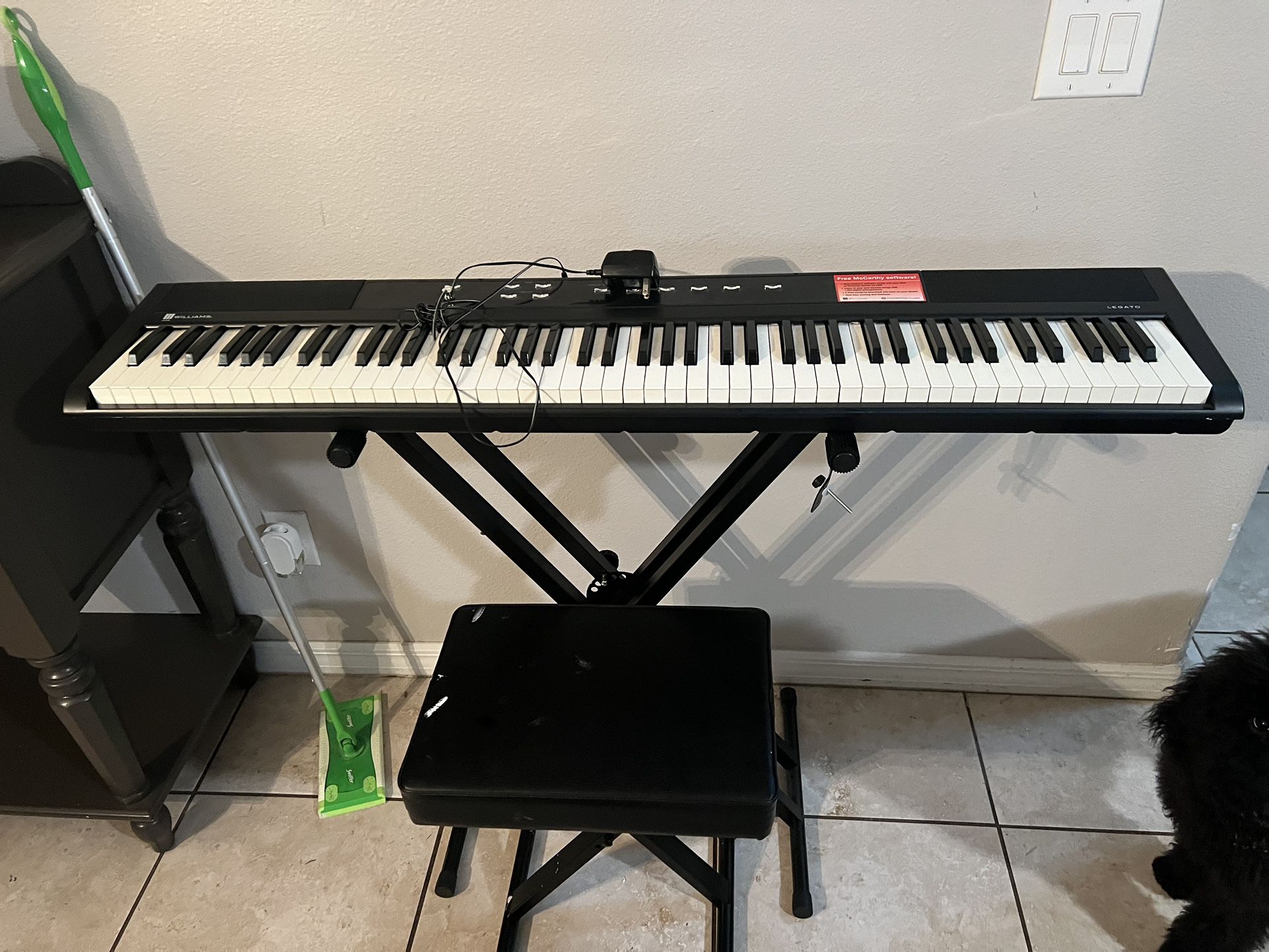 Williams Legato Electronic Keyboard With Stand And Chair