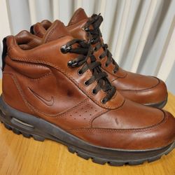 Vintage Rare Nike Air Max Goadome ACG Brown Mens Winter Boots 2006 Size 9 / NEW 