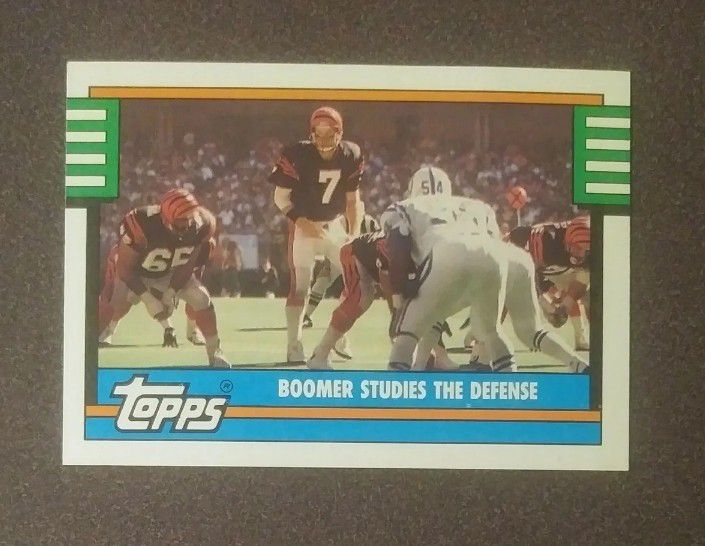 1990 Topps Boomer Esiason Studies The Defense Cincinnati Bengals #502 Team  Leaders 1989 Football Card Vintage Collectible Sports NFL for Sale in  Salem, OH - OfferUp