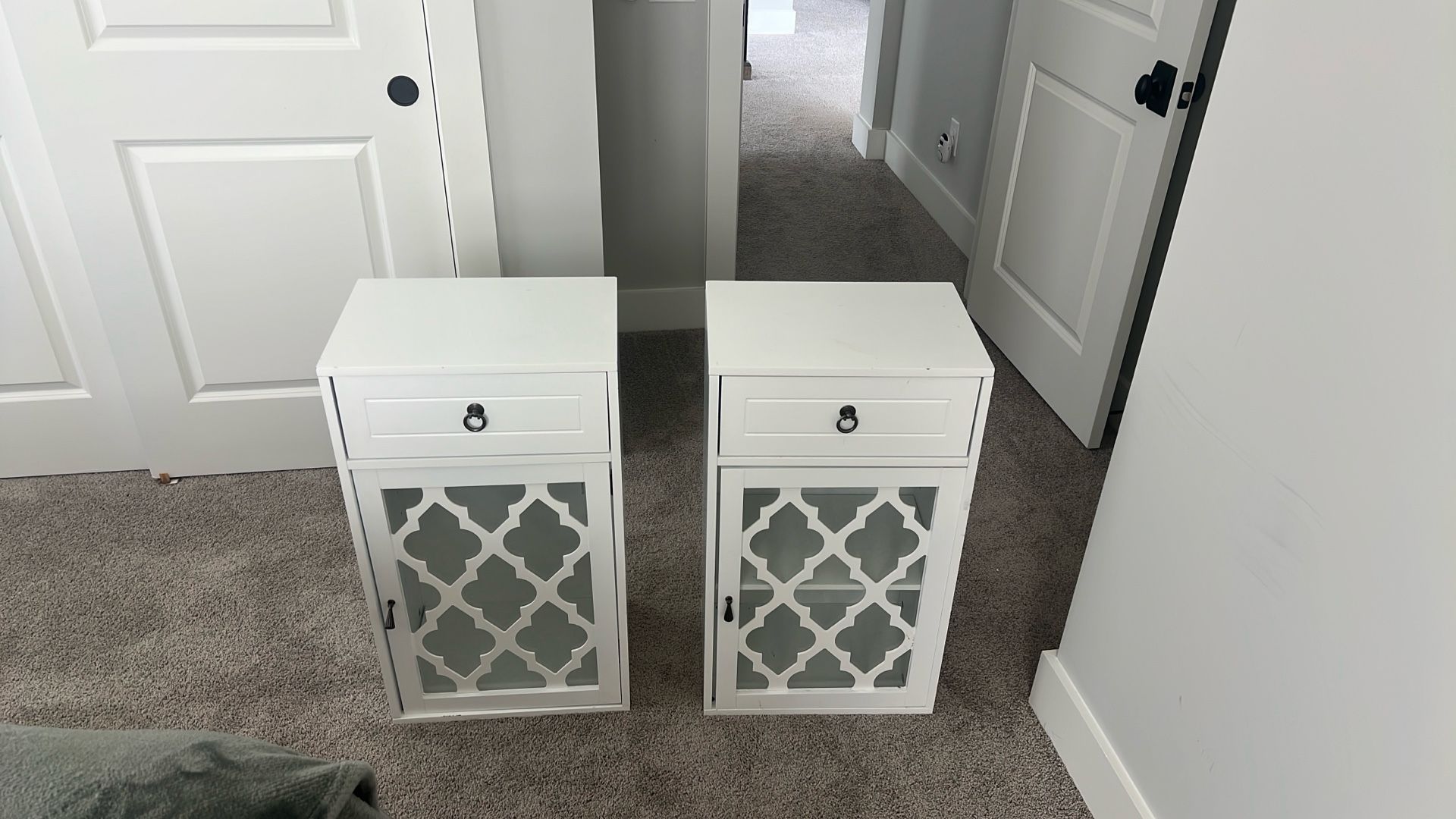 White Bedside Tables (2)