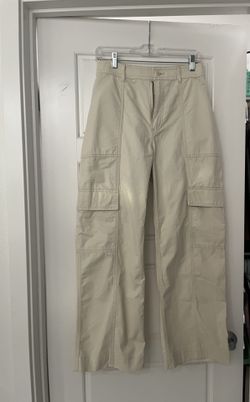 Abercrombie Cream Cargo Pants