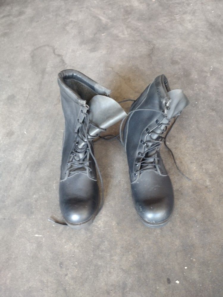 New Leather Army/Police Boots!! 9.5 Size