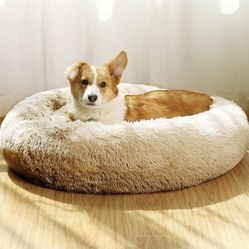 Calming Small Dog Beds for Small Dogs Washable Donut Cuddler Pet Bed Cushions