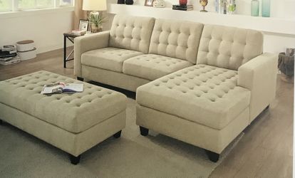 Sectional Sofa with Ottoman