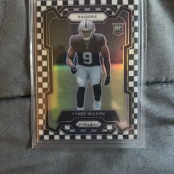 2023 Prizm Checkered Tyree Wilson RC