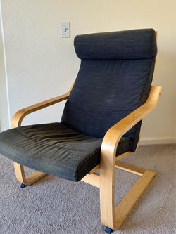 IKEA navy Poang chair