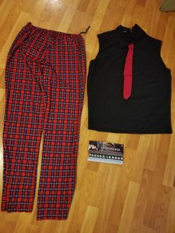 Man school rocker punk Halloween costume w/extra