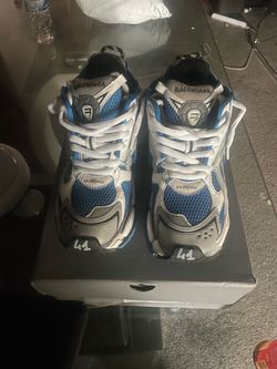 Balenciaga Runner Sneakers Blue Silver white Size 41