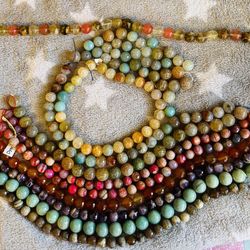 Semi Precious Beads $20 For 2 Strands
