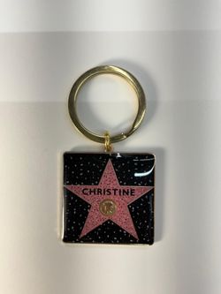 Christine star  keychain Hollywood Walk of Fame