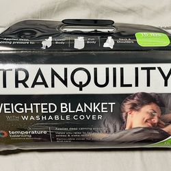 NEW 15lb Weighted Blanket – Ultra Cozy, Washable Cover, Never Used!