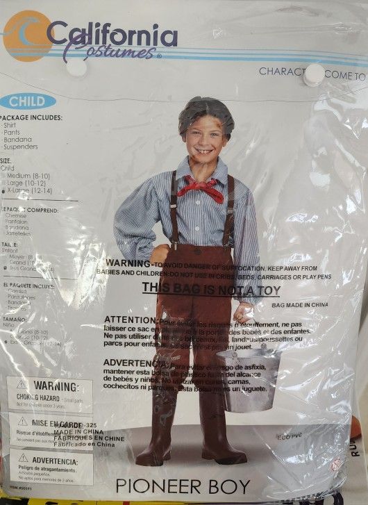 Child Pioneer Costume Size XL (12-14)