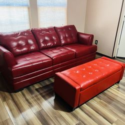 Sleeper Sofa/ Couch - Ottoman 