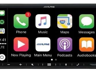 Alpine apple CarPlay and android auto double din car stereo WITH INSTALLATION