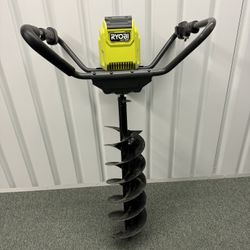 Ryobi auger w/ battery & charger