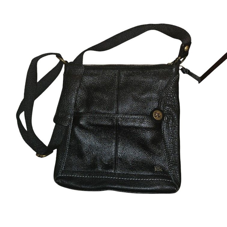 THE SAK Laurel Black Leather Crossbody, Shoulder Bag