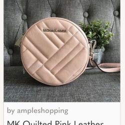 MK Quilted Pink Leather Bag
