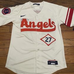 Angels City Beige Trout Jersey