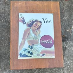 Coca Cola Metal Sign/Wall Art