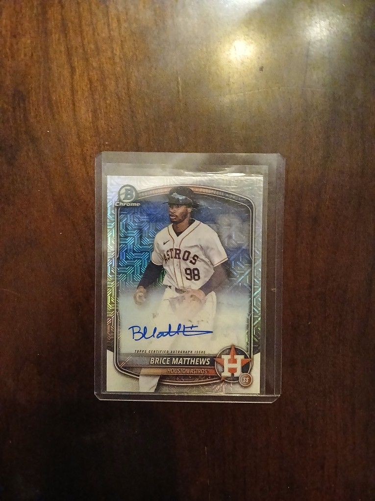 Baseball Auto Card