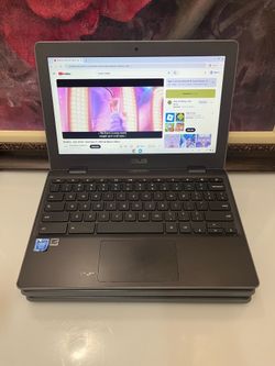 Lot of 3 ASUS C204E Chromebook Laptop Celeron N4000 4GB RAM 32GB SSD w/ charger - $139