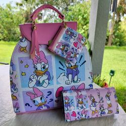 Daisy PurseBag/Backpack, Wallet And Coins Purse 