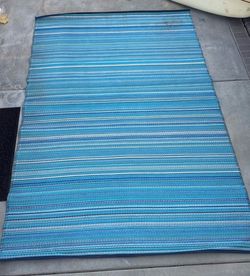 Outdoor Camping Patio Rug Mat 9x6 RV Travel Trailer