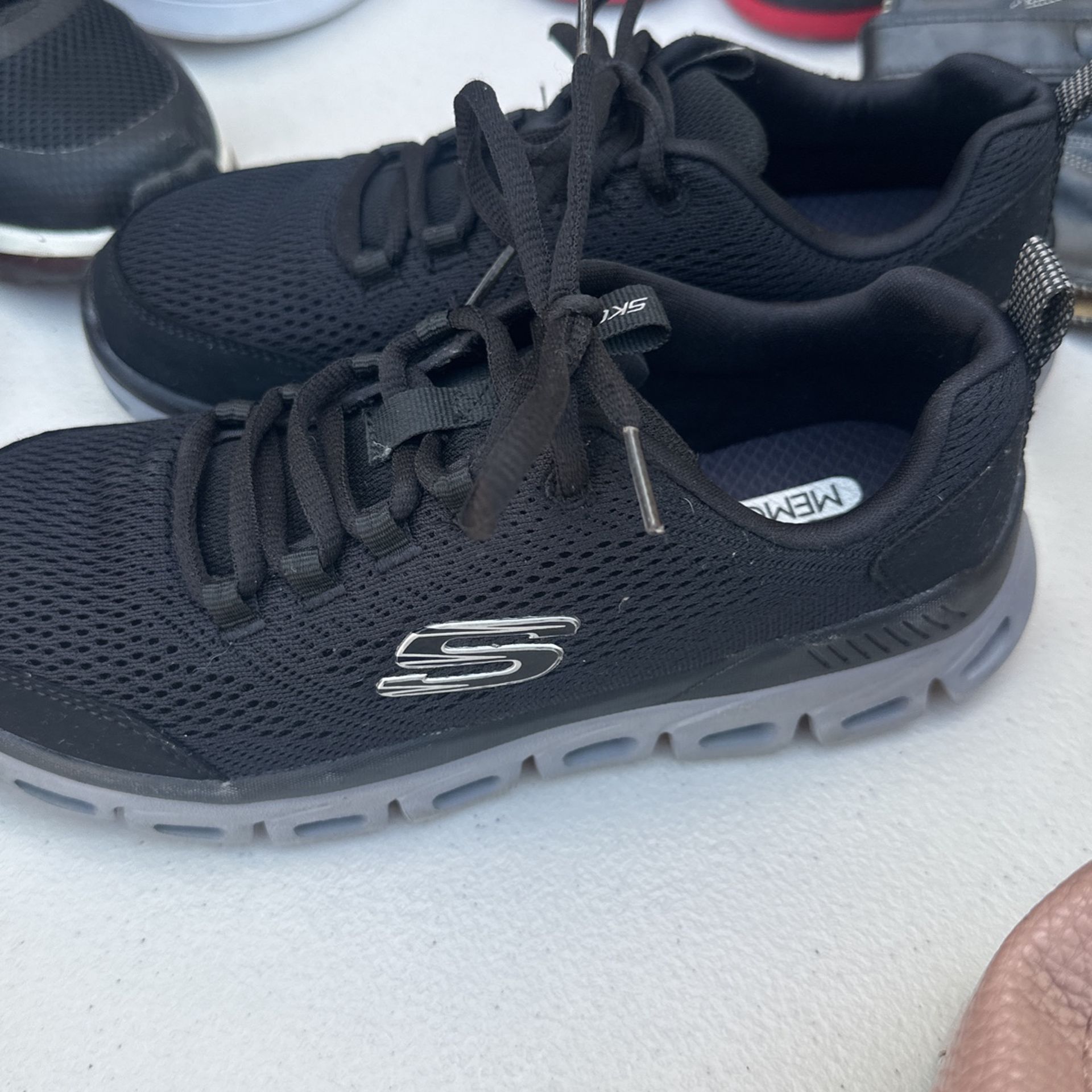 Skechers Air-Cooled Memory Foam Black Sneakers